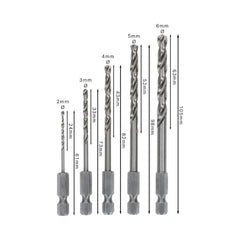 Jogo De Brocas Bosch Pro Metal Hss-G Hex 2,0-6,0mm 5Un