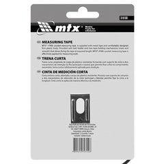 Trena Curta 3m 16mm Plástico ABS Fine MTX 310169 Medição Precisa