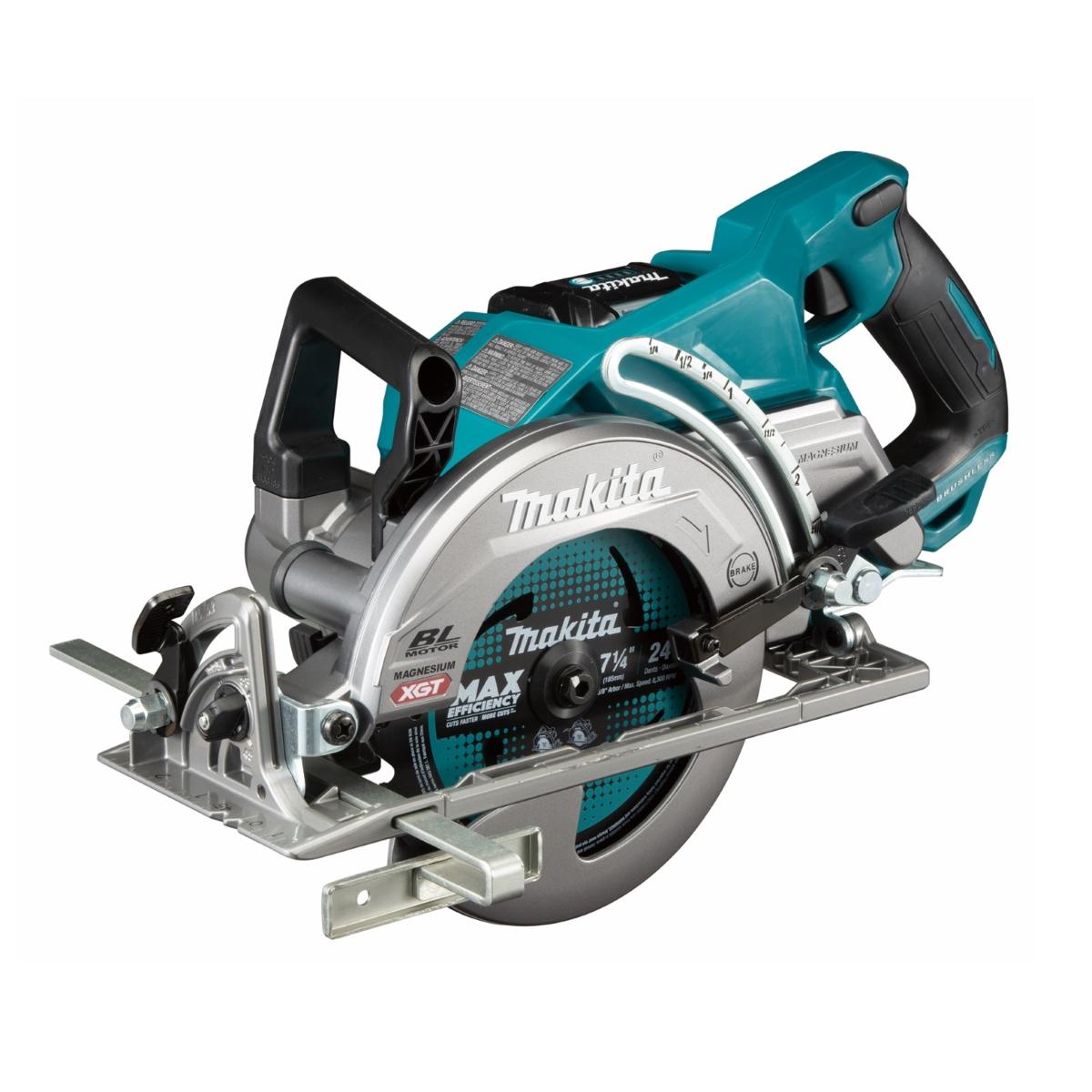 Serra Circular Sem Fio 185 mm 40V Motor BL Resistência Água Poeira Disco RS001GZ Makita