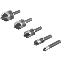Jogo Escariadores Aço Rápido 1/4'' à 3/4'' c/ 5 peças Vonder