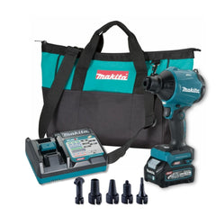 Soprador Inflador Sem Fio 40V Max Com 1 Bateria Carregador Bocais Bolsa AS001GA101 127V Makita
