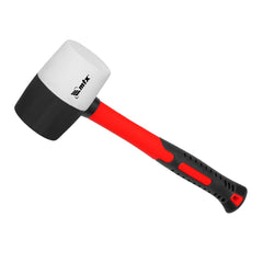 Martelo De Borracha Preto E Branco 450g Cabo Fibra De Vidro Mtx 111719 Precisão E Durabilidade