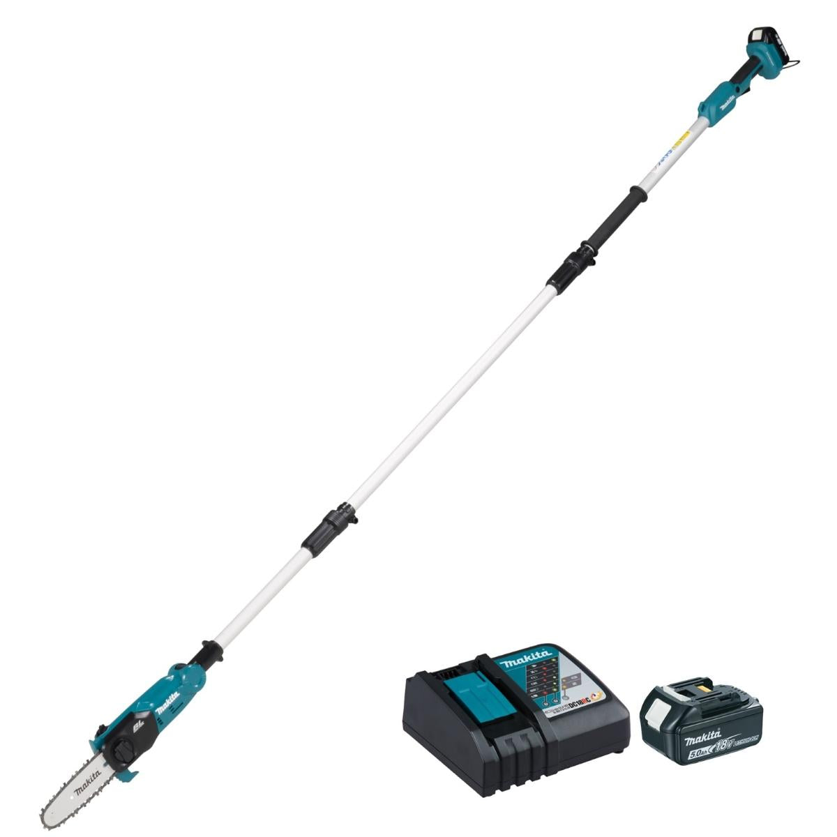 Motopoda Podador de Altura Makita 18V DUA200RTE1 Sabre 200mm 2 Baterias e Carregador