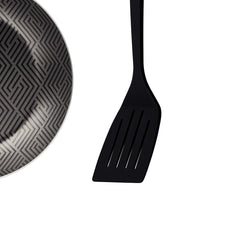 Frigideira Tramontina Paris 18 Cm 0,6 L Antiaderente Starflon Max Com Espátula De Nylon Chumbo