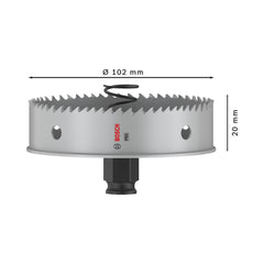 Serra Copo Bosch Pro Sheet Metal Power Change Plus 102mm