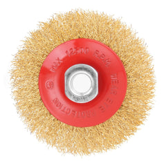 Escova Latonada Circular 100mm M14 MTX 746089 Para Esmerilhadeira Alta Durabilidade