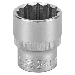 Soquete Estriado 1/2'' 24mm Aço CrV Stels Precisão e Durabilidade