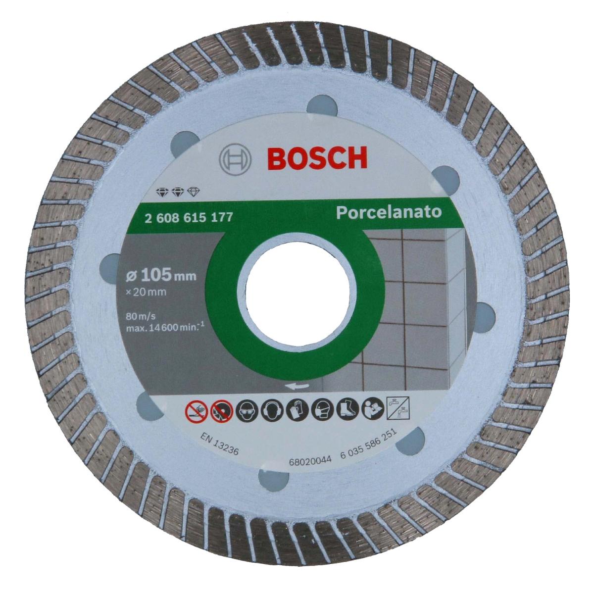 Disco Diamantado Bosch Pro Porcelanato Turbo 105 X 20mm
