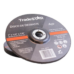Disco de Desbaste 180 x 6,0 mm Aço Tradestar
