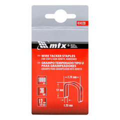 Grampos Temperados 12mm Tipo 36U 1000pçs MTX Master Fixação Segura e Durável