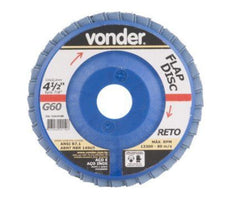Flap disc 4.1/2" g120 costado pvc reto inox Vonder