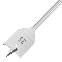 Broca Chata Para Madeira Longa 35mm 300mm Aço 45 HRC 48-52 MTX 7040359