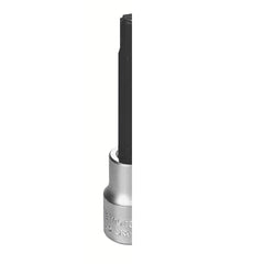 Soquete Aço Cromo Vanádio Ponta Ribe Longa 10mm 1/2'' Tramontina PRO Alta Resistência
