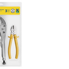 Kit Ferramentas Tramontina Master Alicate Pressão 10'' Universal 8'' Corte Diagonal 6'' Para Reparos