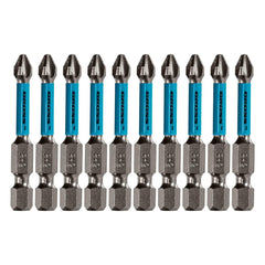 Bits Torção PH2 50mm 10PCS 1/4'' Gross 1149355 Aço Japonês S2