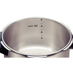 Panela De Pressão Tramontina Solar Aço Inox 6 L 22 cm Fundo Triplo 5 Dispositivos