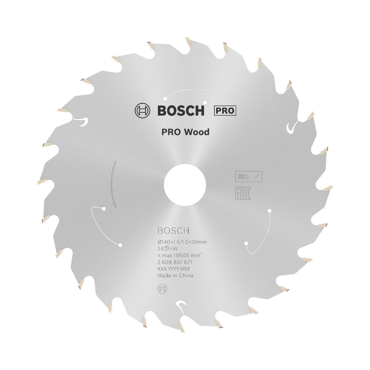 Disco De Serra Circular Bosch Pro Wood Cordless 140mm 24 D