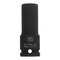 Soquete Impacto Longo 1/2'' 16mm CrMo Stels 1394255 - Aço Cromo Molibdênio