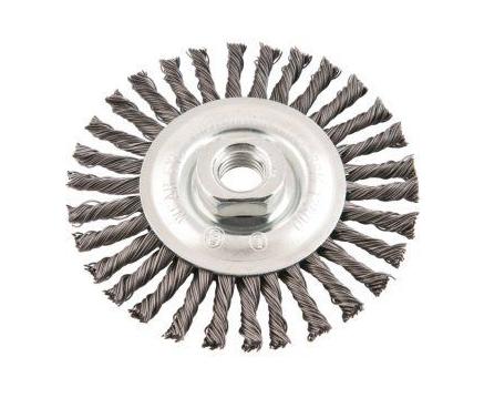 Escova circular torcida 4.1/2x1/4" rosca m14 12500rpm