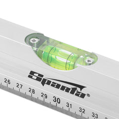 Nível de Alumínio Escala Graduada 600mm (24'') 2 Bolhas Precisão Profissional Sparta 3510655