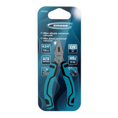 Mini Alicate Universal Reforçado Fosfatizado 120mm 3/4'' Aço Cromo-Vanádio
