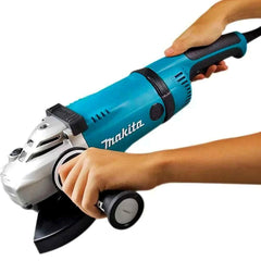 Esmerilhadeira Angular 180mm 7'' 2600W Metal 8500 RPM com Chave de Pino Punho GA7040S 220V Makita