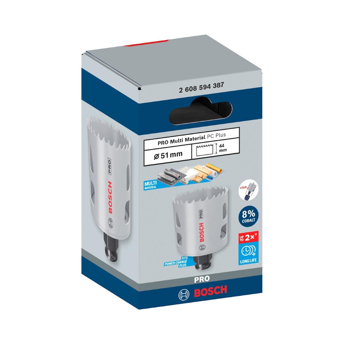 Serra Copo Bosch Pro Multi Material Power Change Plus 51mm