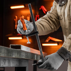 Grampo Sargento Tipo F 300x50x350mm Sparta 2043255 Fixação Segura Aço Galvanizado