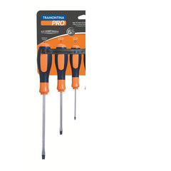 Jogo de Chaves de Fenda Ultragrip Plus 6 Peças Tramontina PRO Aço Cromo Vanádio Magnetizada DIN ISO 2380