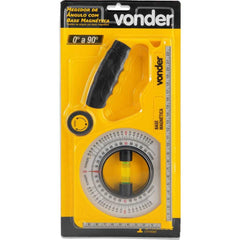 Medidor De Ângulo Inclinômetro 0-90° Base Magnética Vonder 250mm ABS