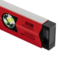 Nível Alumínio Reforçado 800mm 3 Bolhas + Espelho MTX 347089 Precisão Profissional