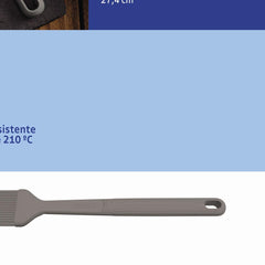 Pincel Culinário Tramontina Softta De Silicone Cinza 210 Graus Celsius Resistente Antiaderente