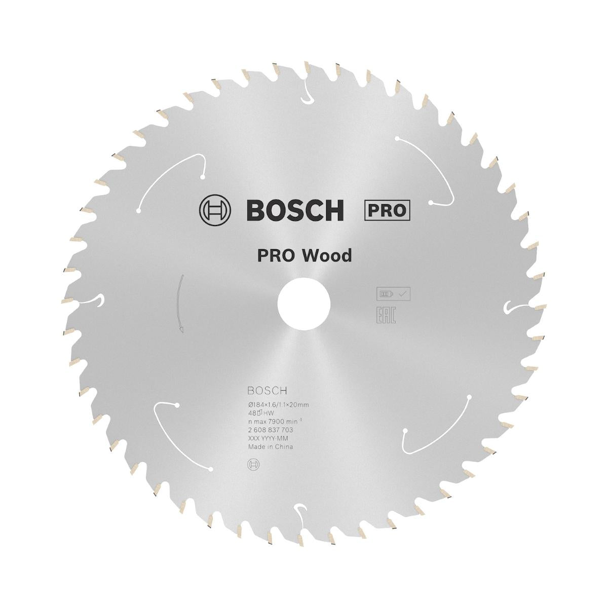 Disco De Serra Circular Bosch Pro Wood Cordless 184mm 48 D