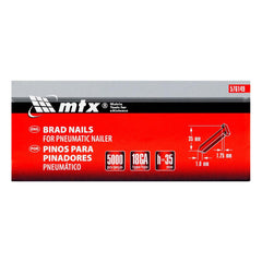 Pinos Para Pinador Pneumático 35X1.25mm 5000 Pçs Aço 18GA MTX