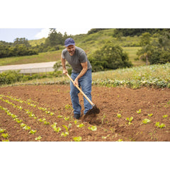 Enxada Larga 1,5 Tramontina em Aço com Cabo de Madeira 130 cm Ideal para Jardinagem e Construção Civil