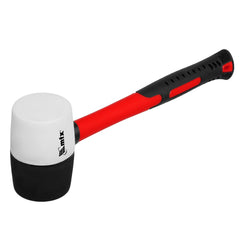 Martelo De Borracha Preto E Branco 450g Cabo Fibra De Vidro Mtx 111719 Precisão E Durabilidade