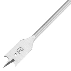 Broca Chata Para Madeira Longa 20 X 300mm Haste Hexagonal 7mm Aço 45 MTX Precisão