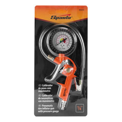 Calibrador de Pneus Pneumático 8 Bar 1/4 Rosca Sparta 5733155 Com Manômetro
