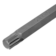 Jogo de Bits Spline Stels 11 Peças 1/2'' Cromo Vanádio 75mm Caixa Plástico Profissional