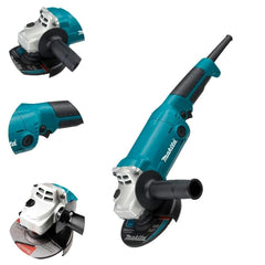 Esmerilhadeira Angular 125Mm Industrial 1050W Com Disco de Desbaste Chave Punho GA5010 220V Makita