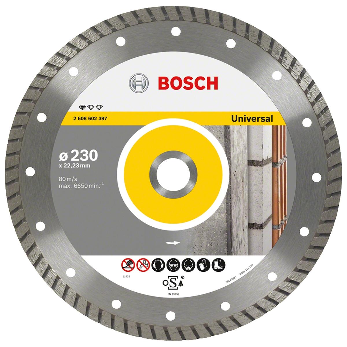 Disco De Corte Bosch Standard Universal 230X22,23X2,5X10mm
