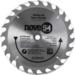 Lâmina de serra circular vídea 250mm 24 dentes Nove54