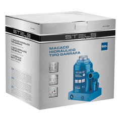 Macaco Hidráulico Garrafa 50T Elevação 236-356mm Aço Alta Resistência Stels 5111355