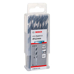 Broca Metal Bosch Aço Rápido Hss-Pointteq 6,3mm 10 Peças