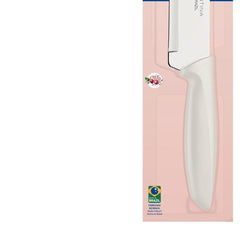 Faca Chef Tramontina Plenus 8 Polegadas Aço Inox Cabo Polipropileno Off White Profissional
