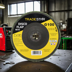 Disco Flap 180 mm G100 Fibra Reto Aço Tradestar
