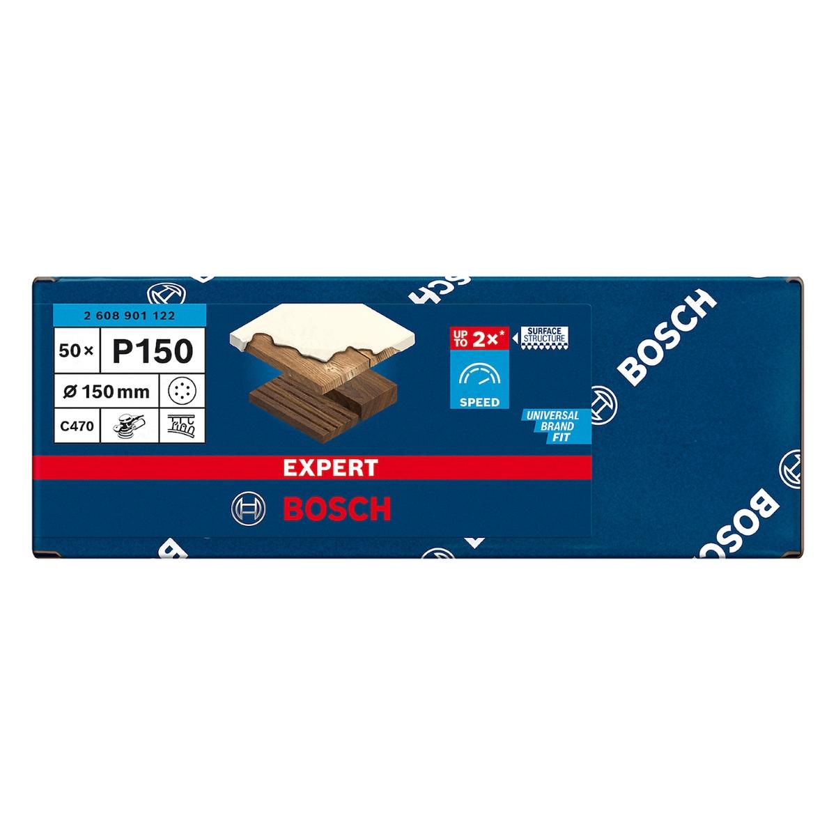 Disco De Lixa Bosch Expert C470 150mm G150 50 Peças