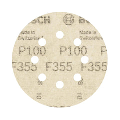 Disco De Lixa Bosch Pro F355 125mm Grano 100 - 5 Unidades