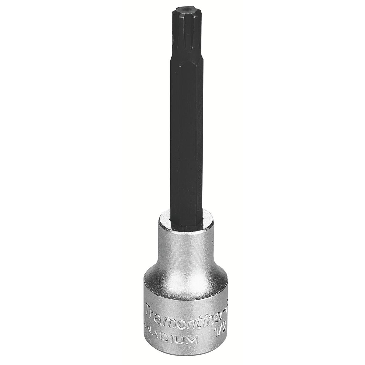 Soquete Ribe Longo 8mm 1/2 Encaixe Aço Cromo Vanádio Cromado Tramontina PRO