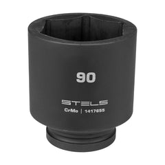 Soquete Impacto Longo 1'' Hexagonal 90mm Aço CrMo Stels 1417655